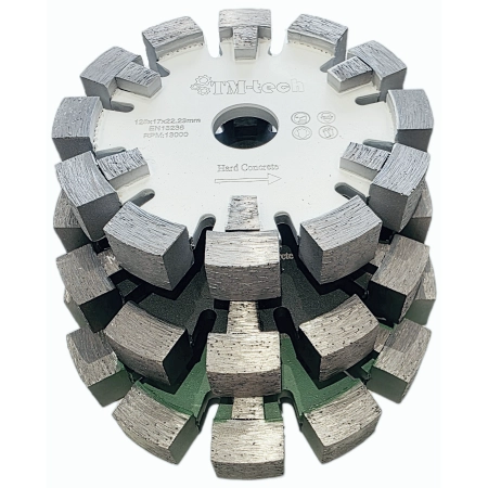 Frez 125 mm do szlifowania twardego i bardzo twardego betonu – TM-TECH do podłogówk