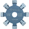 Frez diamentowy do podłogówki 8 zębów 125x17 mm TM-tech Extra Hard Concrete – widok z przodu