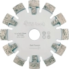 Frez diamentowy do podłogówki twardy beton 130x17 mm TM-tech Hard Concrete – widok z przodu
