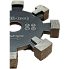 Grubość 17 mm i profil segmentów 8-zębowego frezu do podłogówki TM-tech