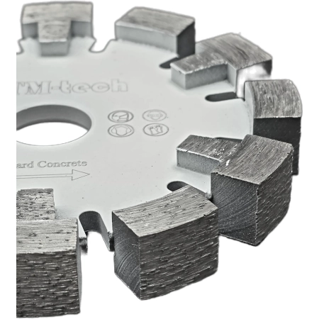 Grubość i układ segmentów 17 mm frezu diamentowego do podłogówki TM-tech